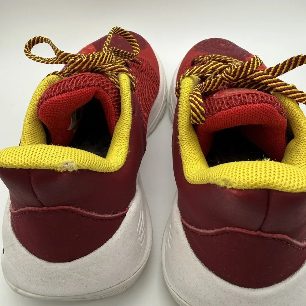 Under Armour Curry Flow Bruce Lee Fire Red Gold Basketball Shoes US 5Youth